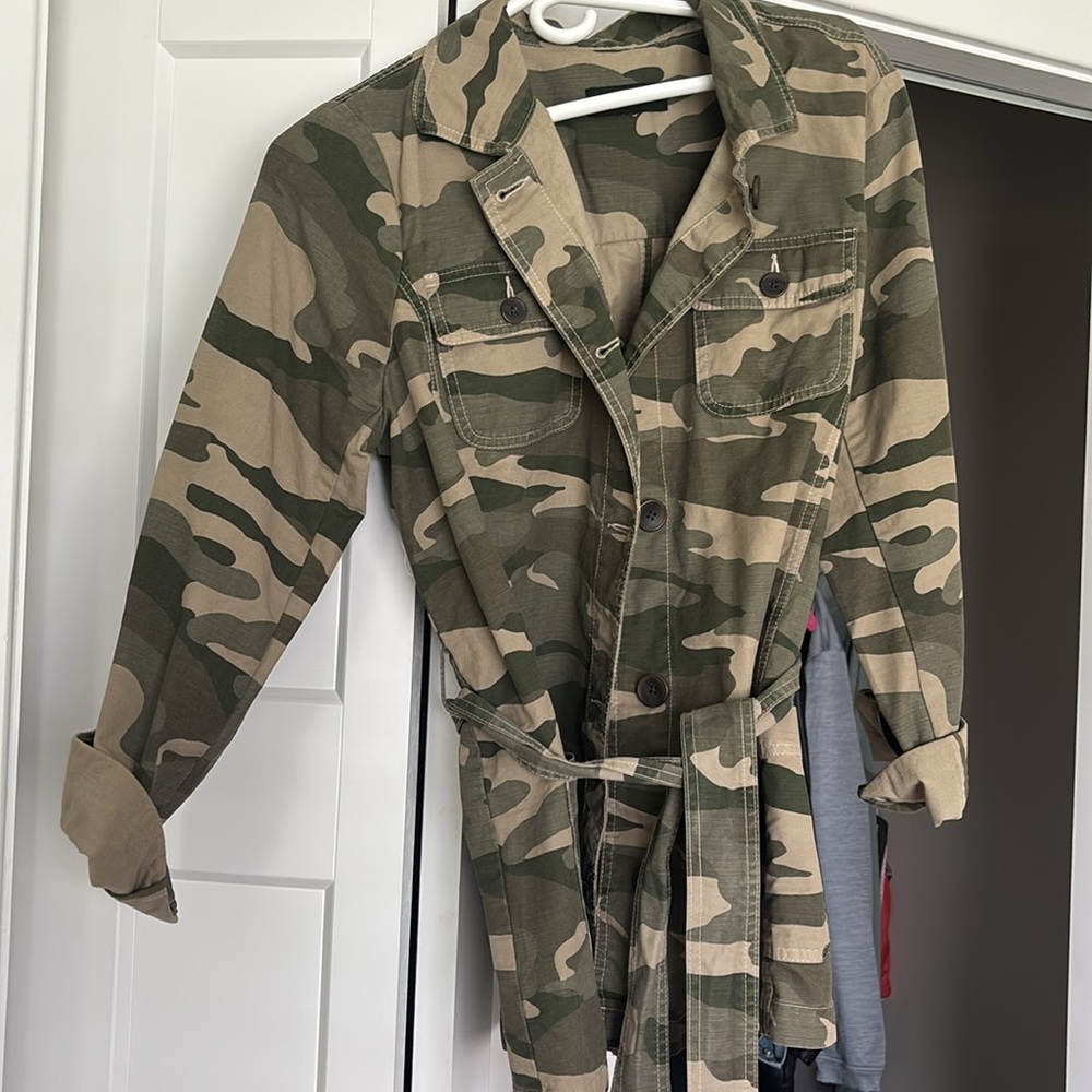 Talbots Green Camouflage Jacket